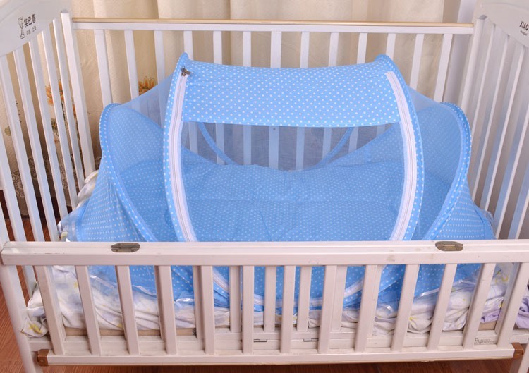 Fantastic Portable Foldable Baby Bed & Pillow Set – 2-Piece Net Design for Comfort & Protection - My Store