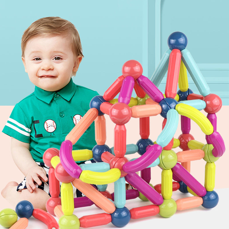 Magnetic Building Blocks Set - Baby Toys with Colorful Sticks and Bricks for Kids' Creative Play - My Store