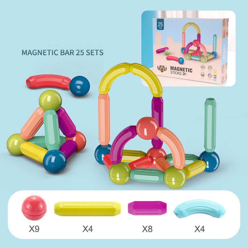 Magnetic Building Blocks Set - Baby Toys with Colorful Sticks and Bricks for Kids' Creative Play - My Store