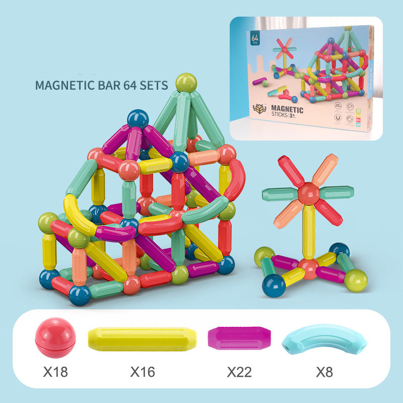 Magnetic Building Blocks Set - Baby Toys with Colorful Sticks and Bricks for Kids' Creative Play - My Store