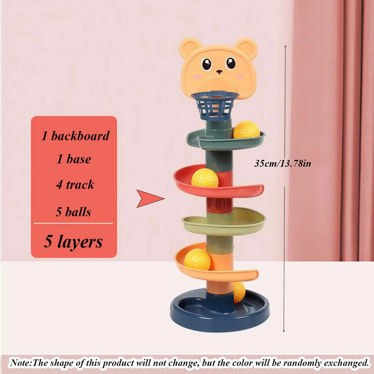 Multi-Layer Rolling Ball Track Toy - Montessori-Inspired Educational Puzzle for Kids - My Store