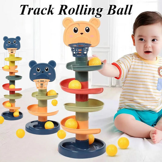 Multi-Layer Rolling Ball Track Toy - Montessori-Inspired Educational Puzzle for Kids - My Store