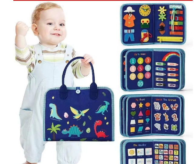 Busy Book for Kids - Interactive Learning Board for Dressing, Buttoning, and Early Education Sensory Play - My Store